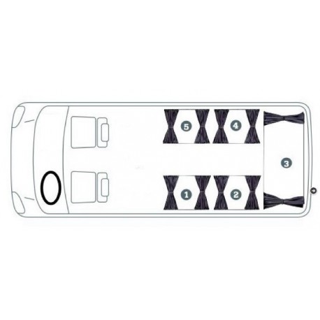 VW T4 Caravelle / Eurovan / Multivan Curtain Kit