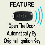 operate th edoor by key fob